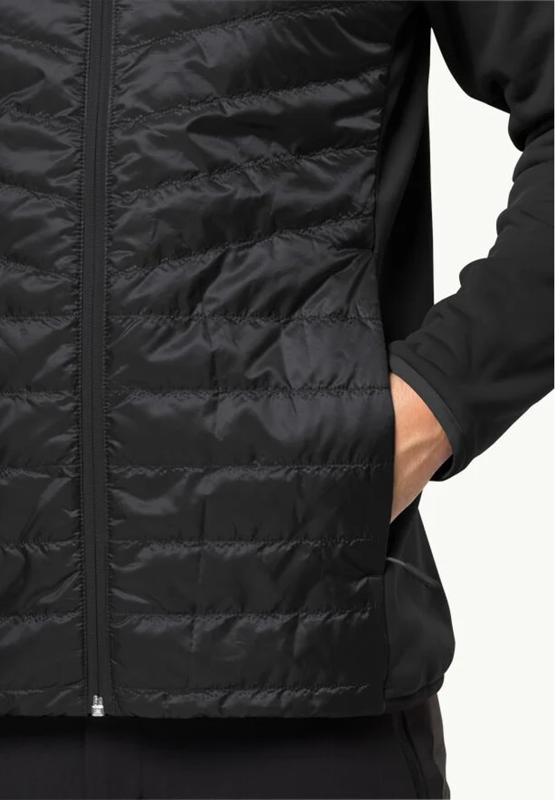 Jack Wolfskin Routeburn Pro Hybrid Jacket Mens in Black-3